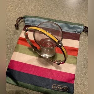 Coach Silver Bangle Bracelet